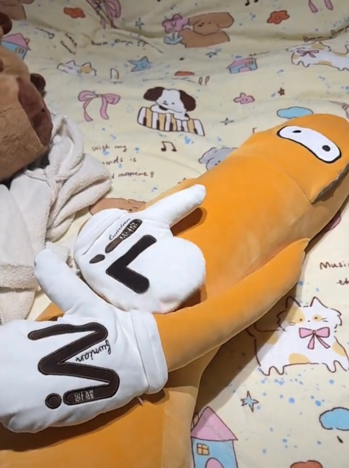 The Banana Plush Body Pillow Cuddle with Remote Controlled Heating or Motion