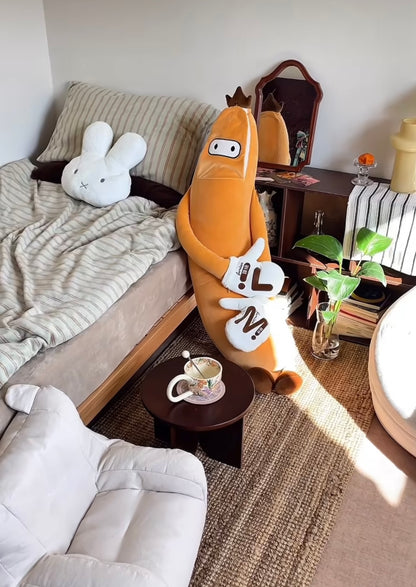 The Banana Plush Body Pillow Cuddle with Remote Controlled Heating or Motion