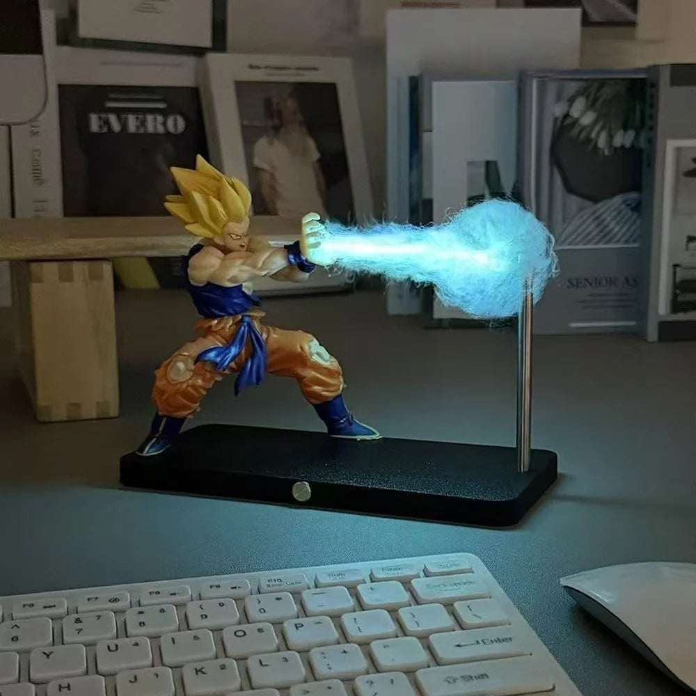 Biscuitsbud® Magnetic Control Dragon Ball Z Goku Kamehameha Levitating Night Light Desk Lamp