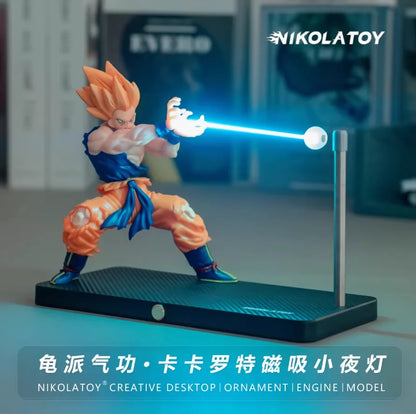 Biscuitsbud® Magnetic Control Dragon Ball Z Goku Kamehameha Levitating Night Light Desk Lamp